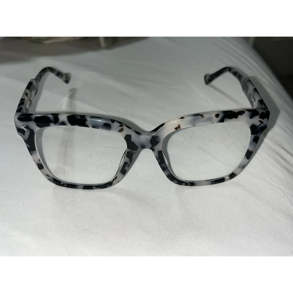 Kits Bondar White Tortoise Square G43S Eyeglasses Frames 54-19-145